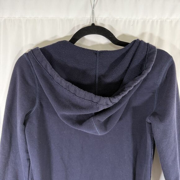 Aerie Hoodie Women's XS Blue Lower East Side New York Pockets Pullover Cotton - Picture 7 of 8